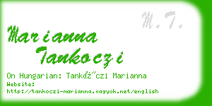 marianna tankoczi business card